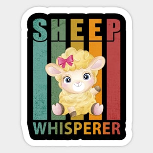 Sheep Whisperer Farmer Sticker